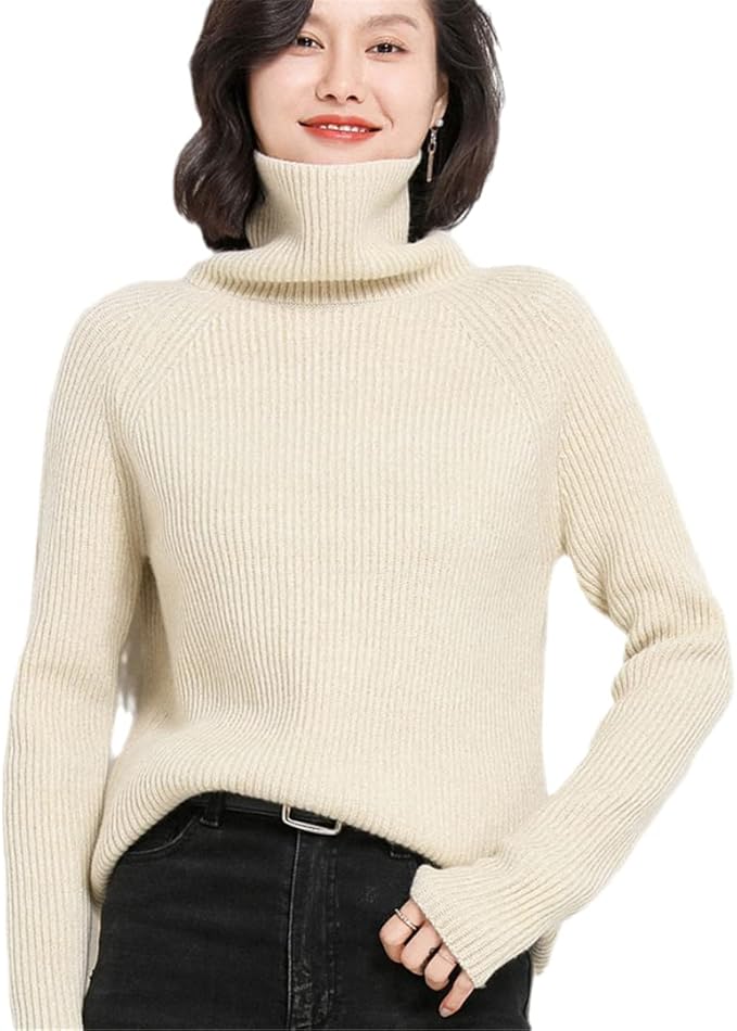 Cashmere Turtleneck – Cream