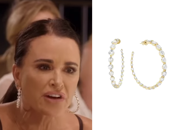 Real Housewives of Beverly Hills: Season 15 Episode 16 Kyle’s Crystal Hoop Earrings - Product Image