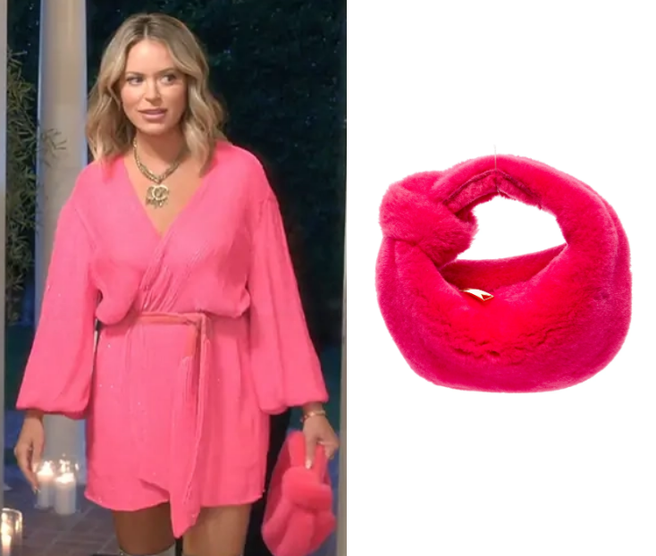 Real Housewives of Beverly Hills: Season 15 Episode 16  Amanda’s Pink Fur Knot Bag