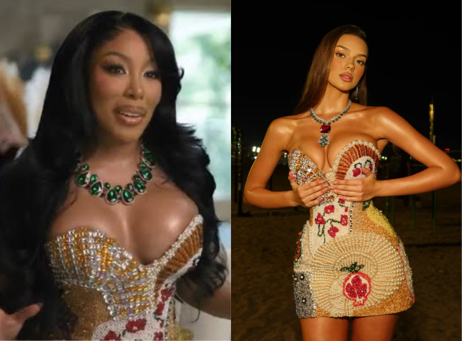Real Housewives of Atlanta: Season 17 Confessional Kimberly’s Embellished Dress