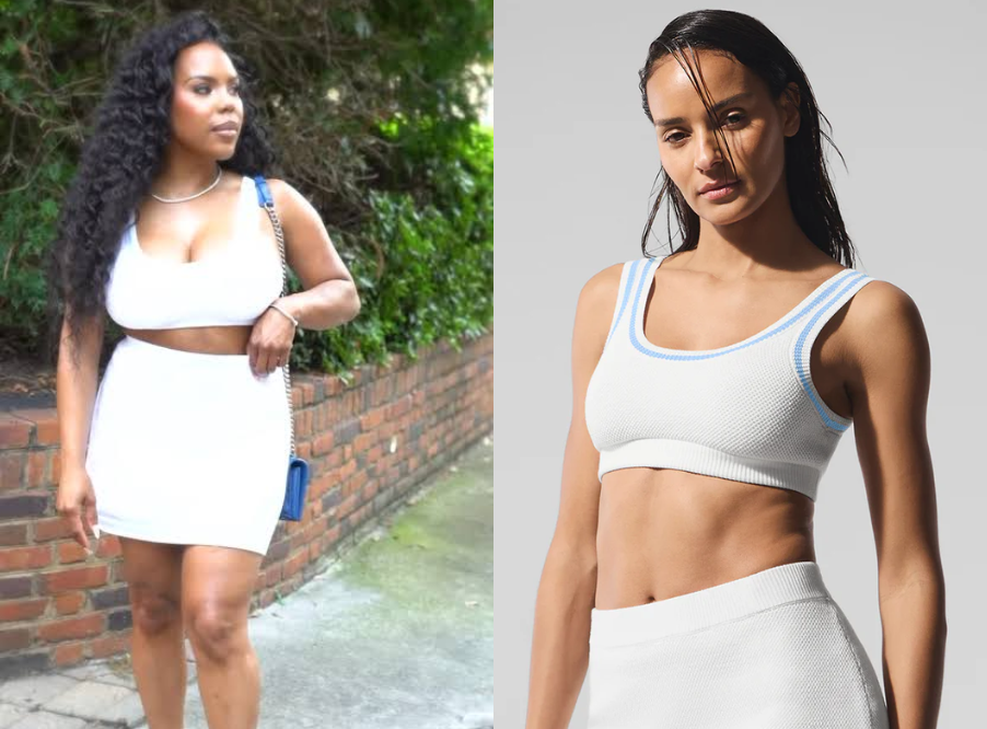 Real Housewives of Atlanta: Season 17 Episode 1 Kelli’s White Knit Sports Bra