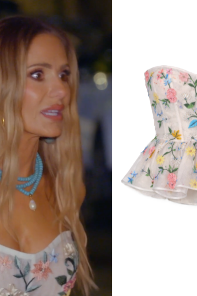 Real Housewives of Beverly Hills: Season 15 Episode 15 Dorit’s Floral Corset Top - Product Image