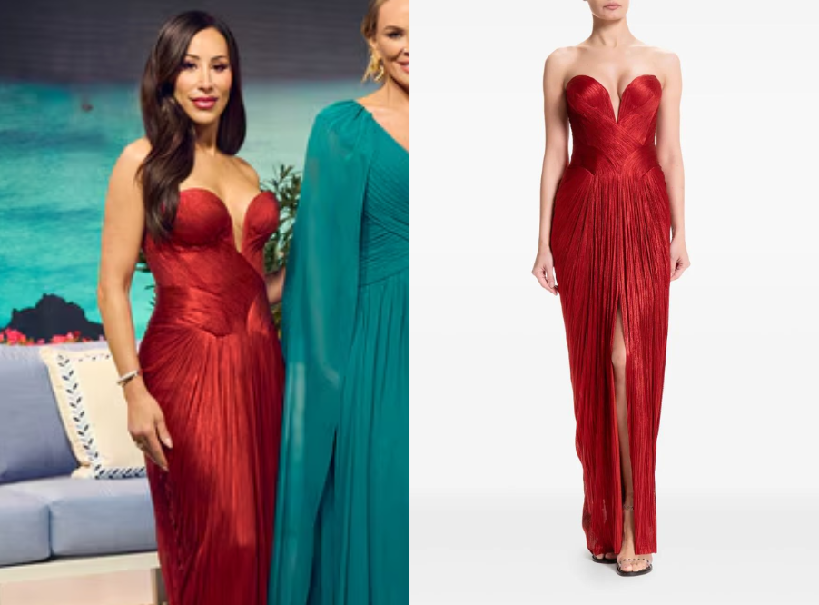 Real Housewives of Salt Lake City: Season 6 Reunion Angie’s Red Silk Dress