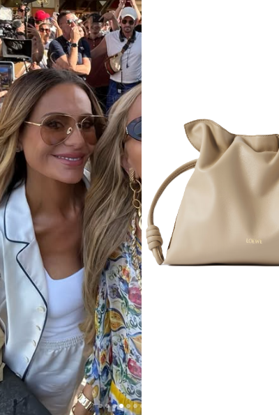 Real Housewives of Beverly Hills: Season 15 Episode 14 Dorit’s Cream Leather Bucket Bag - Product Image