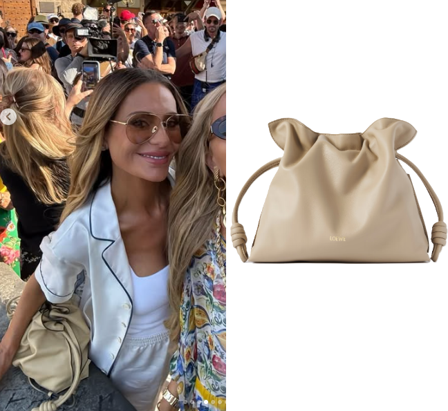 Real Housewives of Beverly Hills: Season 15 Episode 14 Dorit’s Cream Leather Bucket Bag - Product Image