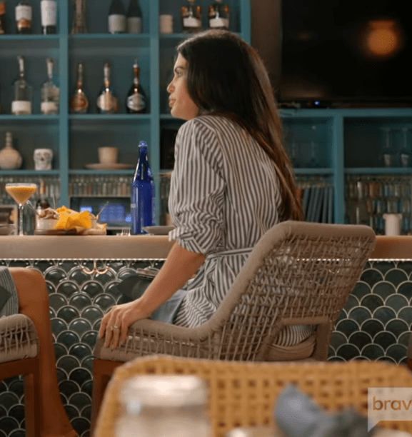 Jo-Ellen Tiberi’s White and Blue Striped Shirt Dress - Product Image