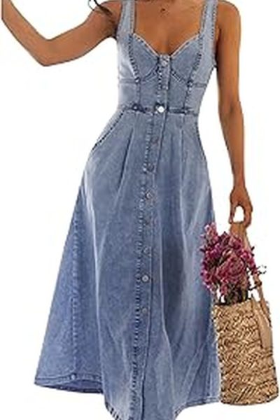 Alicia Carmody’s Denim Midi Dress
