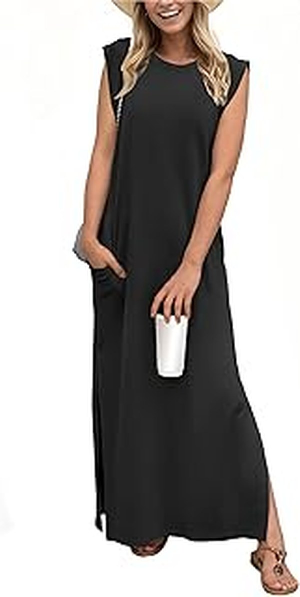 Phaedra Park’s Black V Neck Maxi Dress