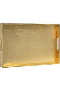 Kenya Moore's Gold Leaf Coffee Table Tray