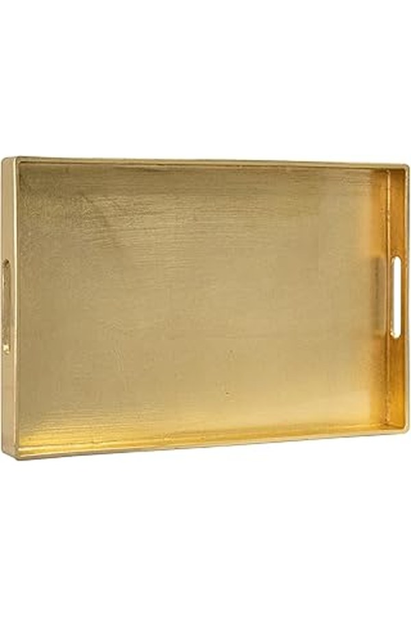 Kenya Moore’s Gold Leaf Coffee Table Tray