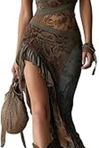 Rachel Zoe’s Black Paisley Print One Shoulder Dress