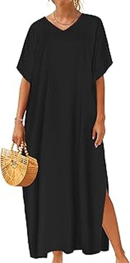 Tamra Judge’s Black Caftan Maxi Dress