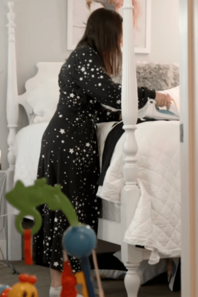 Ashley Iaconetti’s Black Star Print Robe - Product Image